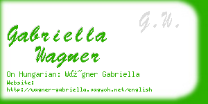 gabriella wagner business card